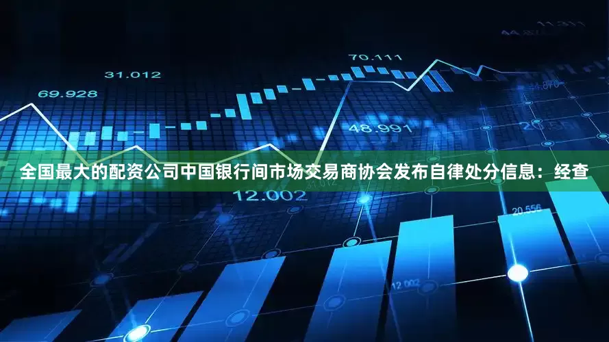 全国最大的配资公司中国银行间市场交易商协会发布自律处分信息：经查